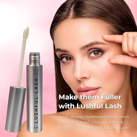 Lushful Lash Eyebrow Enhancement Growth Serum for Thicker and Fuller Brows Growth Serum (Pack of 2)